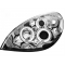 Citroen Xsara (00-05) priekšējie lukturi, eņģeļ acis, hromēti